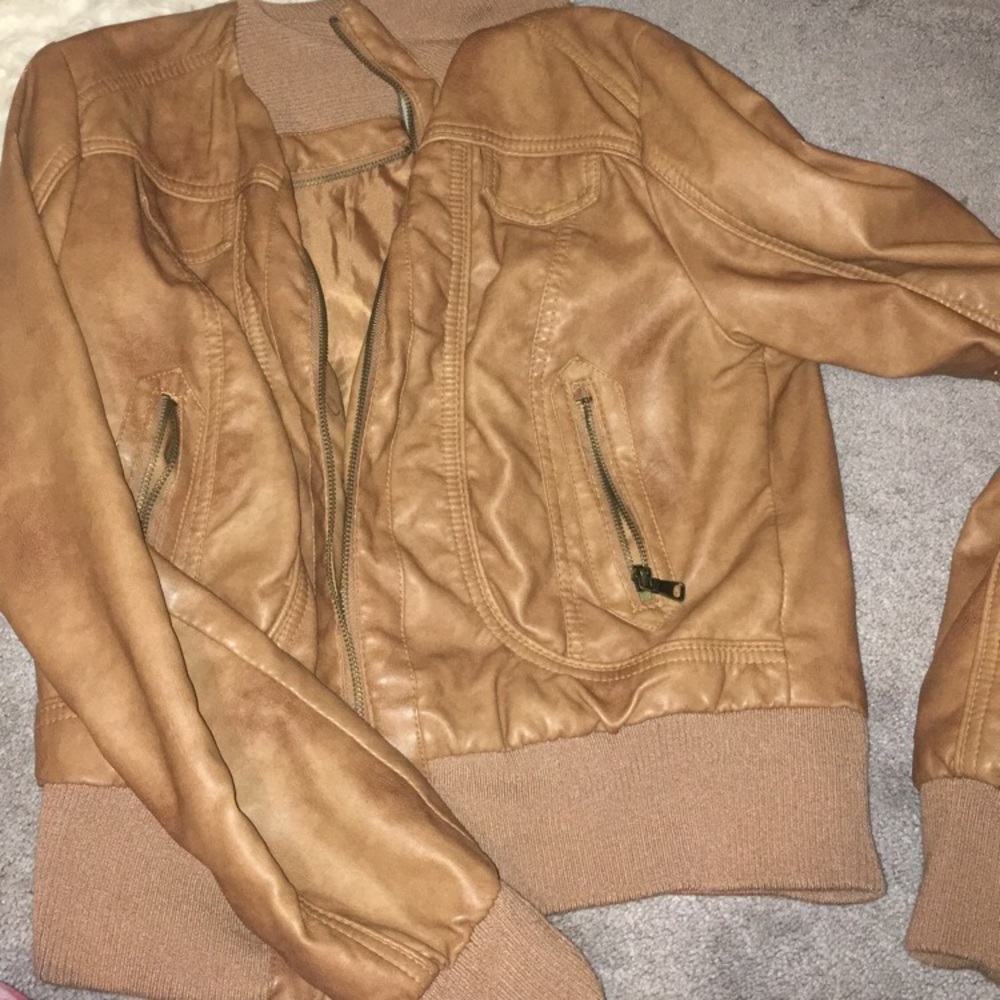 charlotte russe leather jacket
